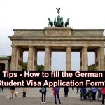Tips - How to fill German Student Visa Application Form?