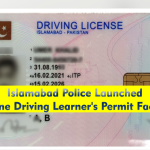 Islamabad Police Launched Online Driving Learner's Permit Facility